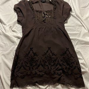 Classa Brown Shear Dress